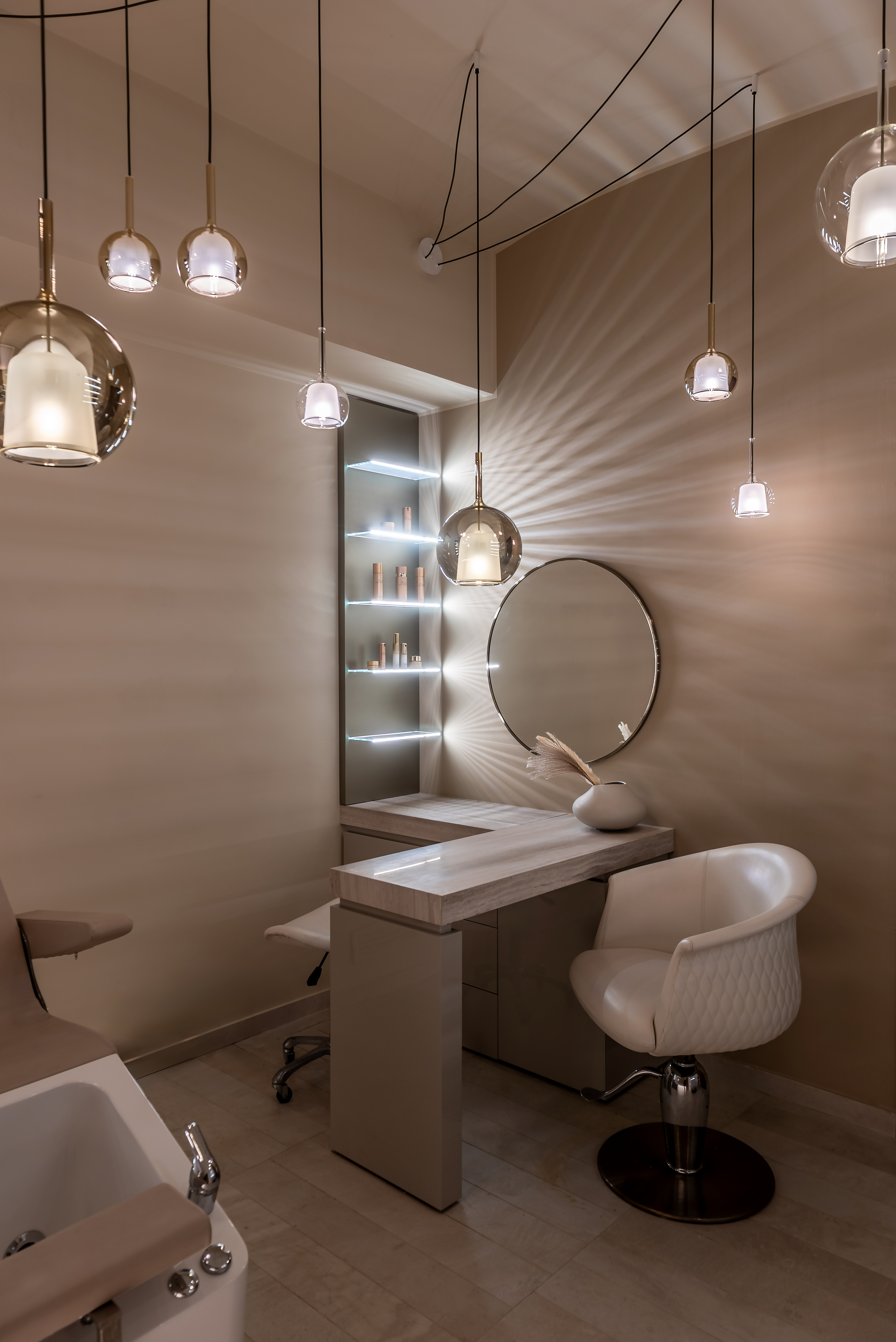 Beauty salon - vanity and beauty station